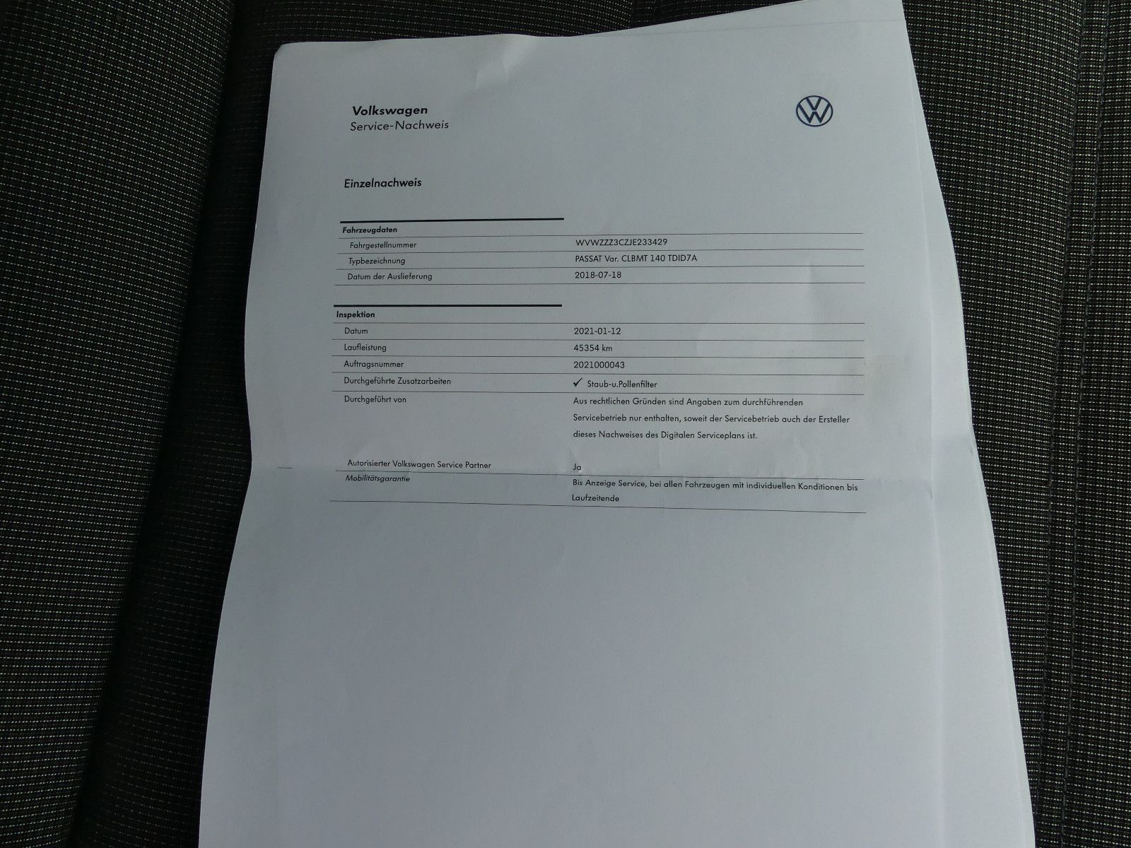 Fahrzeugabbildung Volkswagen Passat Variant Comfortline BMT/Start-Stopp 4Moti