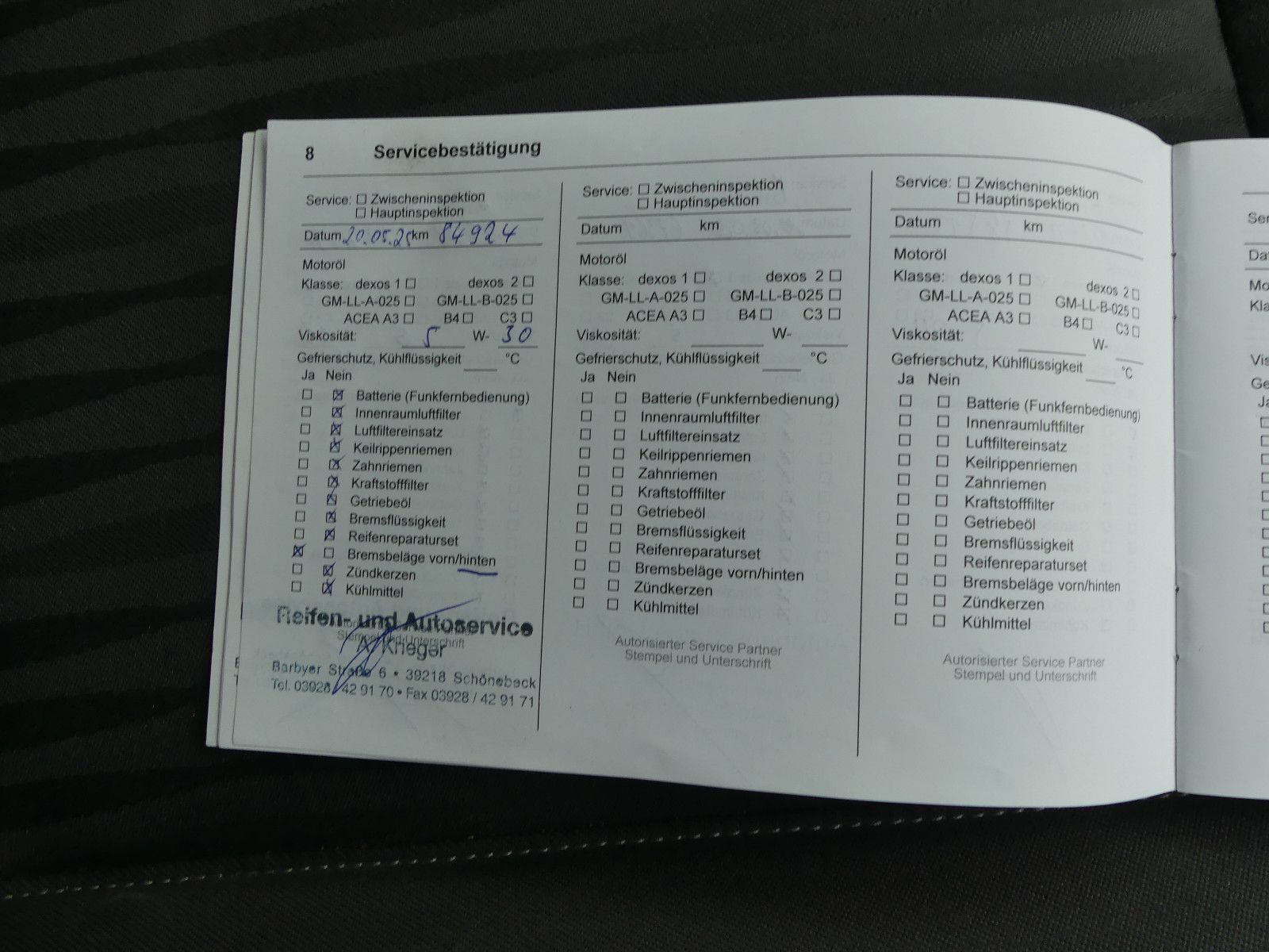 Fahrzeugabbildung Opel Zafira C Active, 5. Sitzer