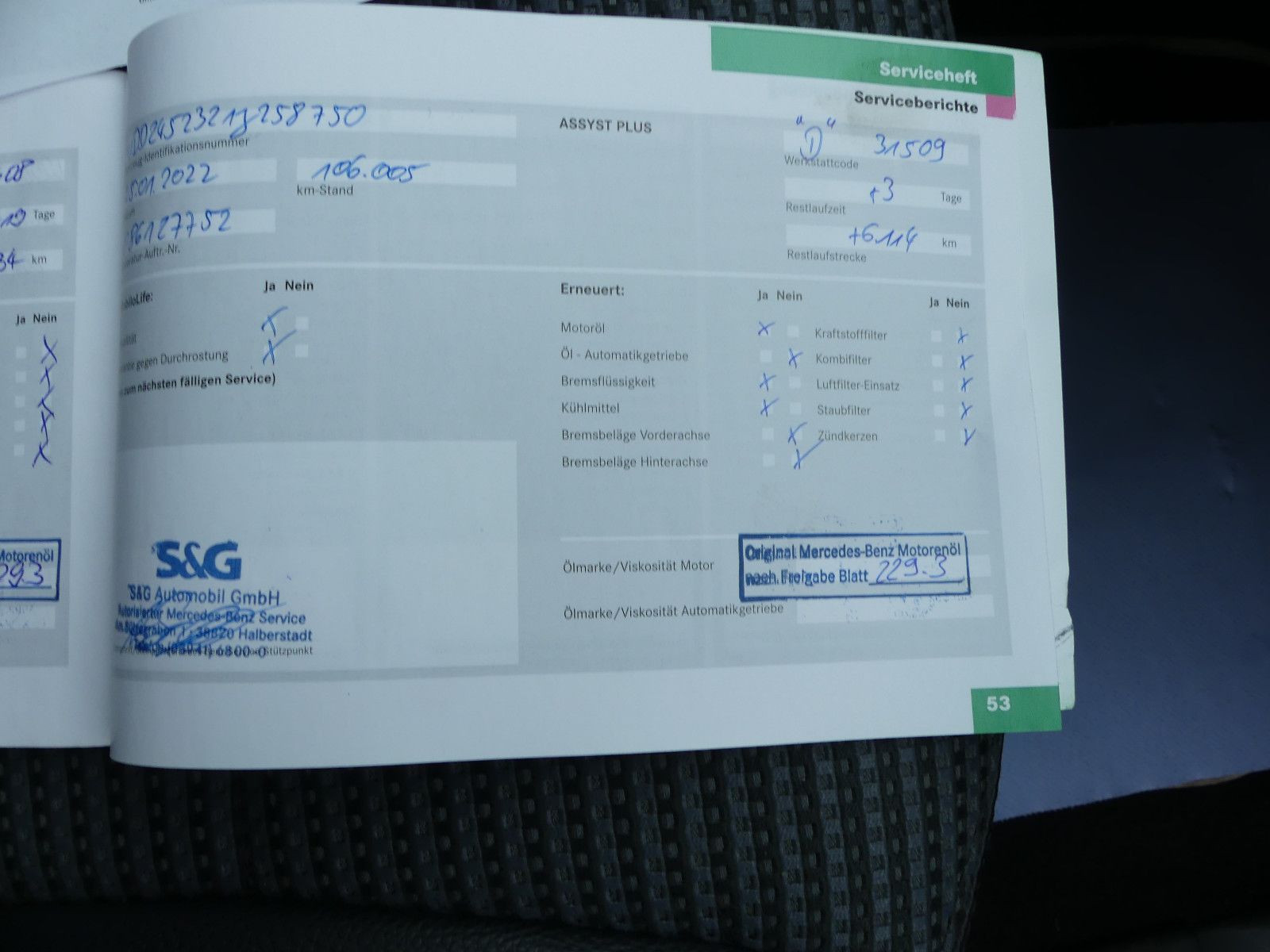 Fahrzeugabbildung Mercedes-Benz B 170 B -Klasse B 170