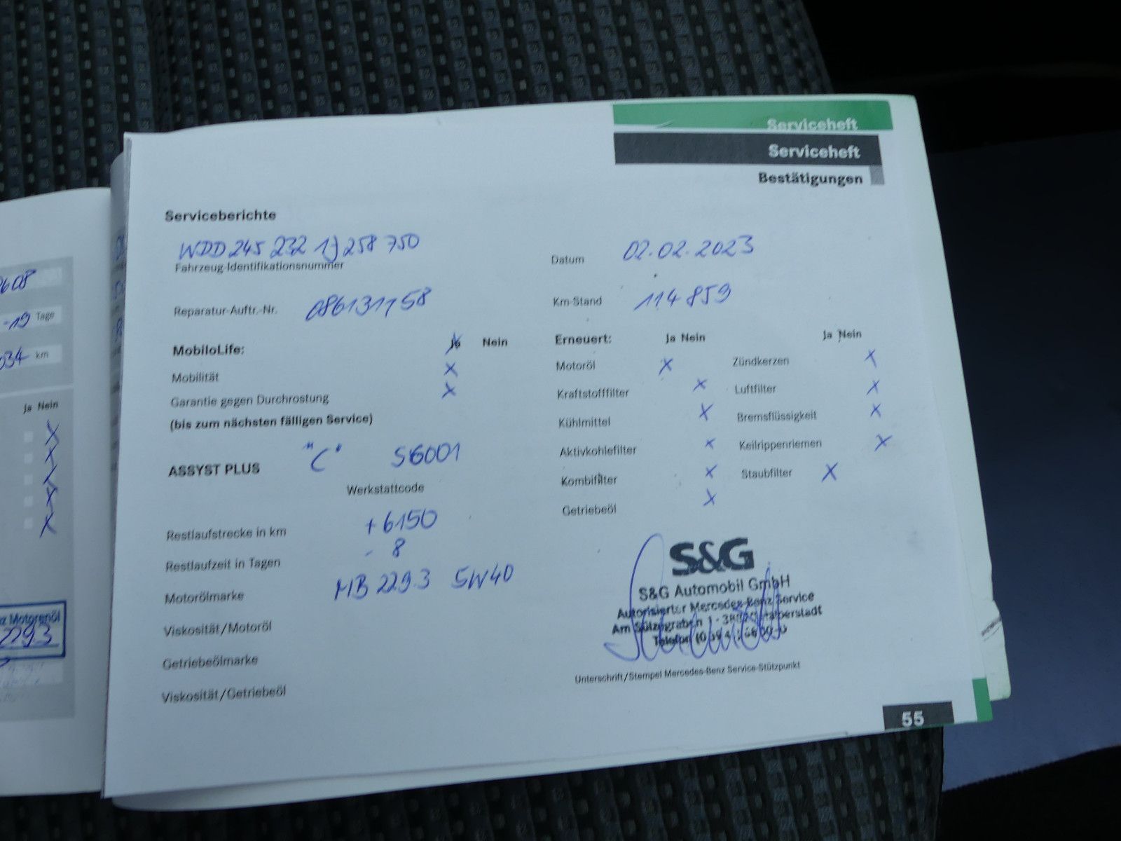 Fahrzeugabbildung Mercedes-Benz B 170 B -Klasse B 170