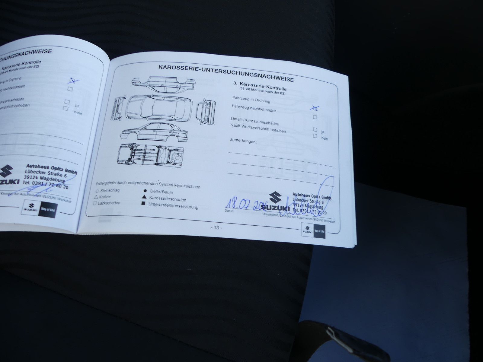 Fahrzeugabbildung Suzuki Swift Club, 1. Hand