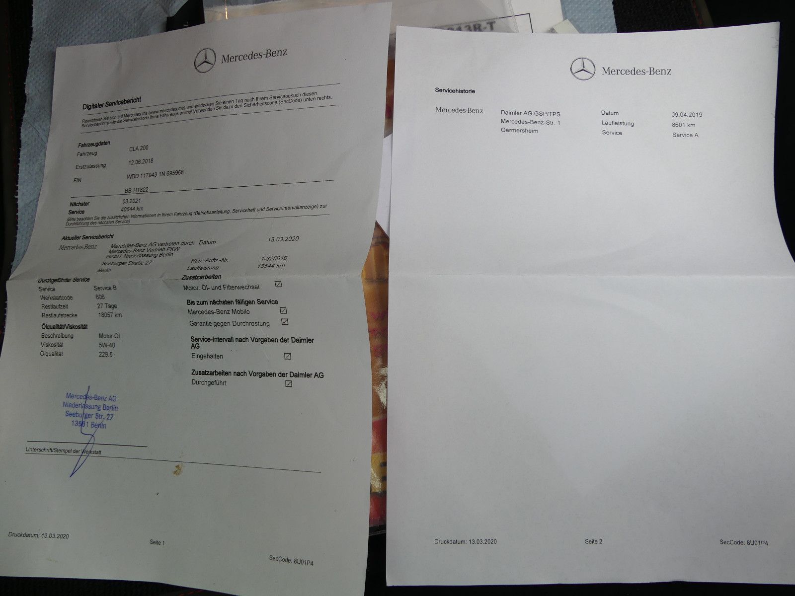 Fahrzeugabbildung Mercedes-Benz CLA Shooting Brake CLA 200 *Serviceheft**58tkm*