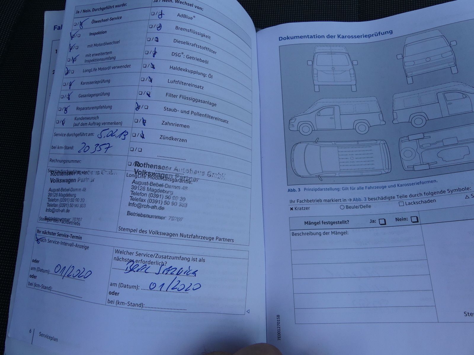 Fahrzeugabbildung Volkswagen T6 Transporter Pritsche Pritsche Doppelkabine la