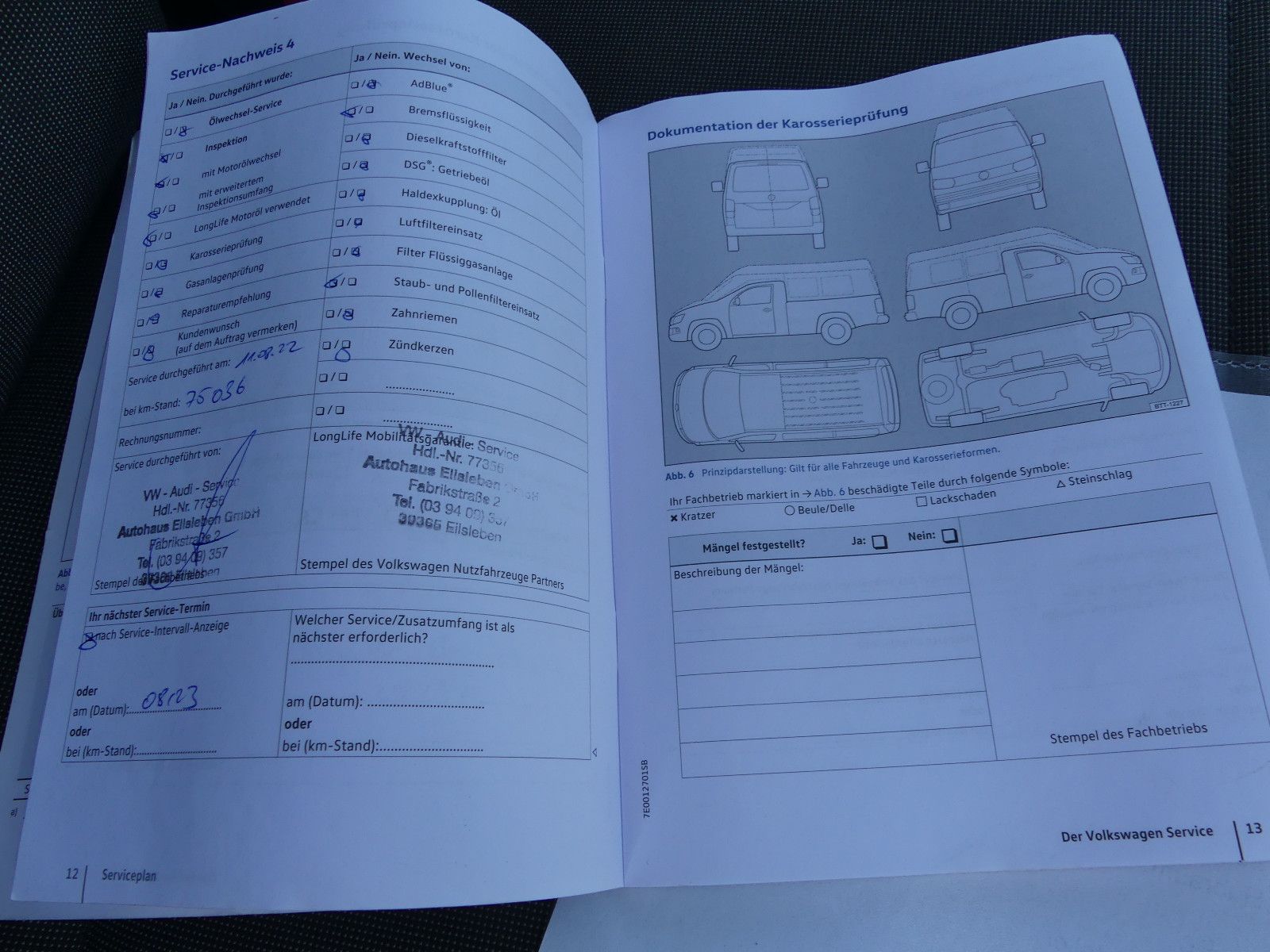 Fahrzeugabbildung Volkswagen T6 Transporter Pritsche Pritsche Doppelkabine la