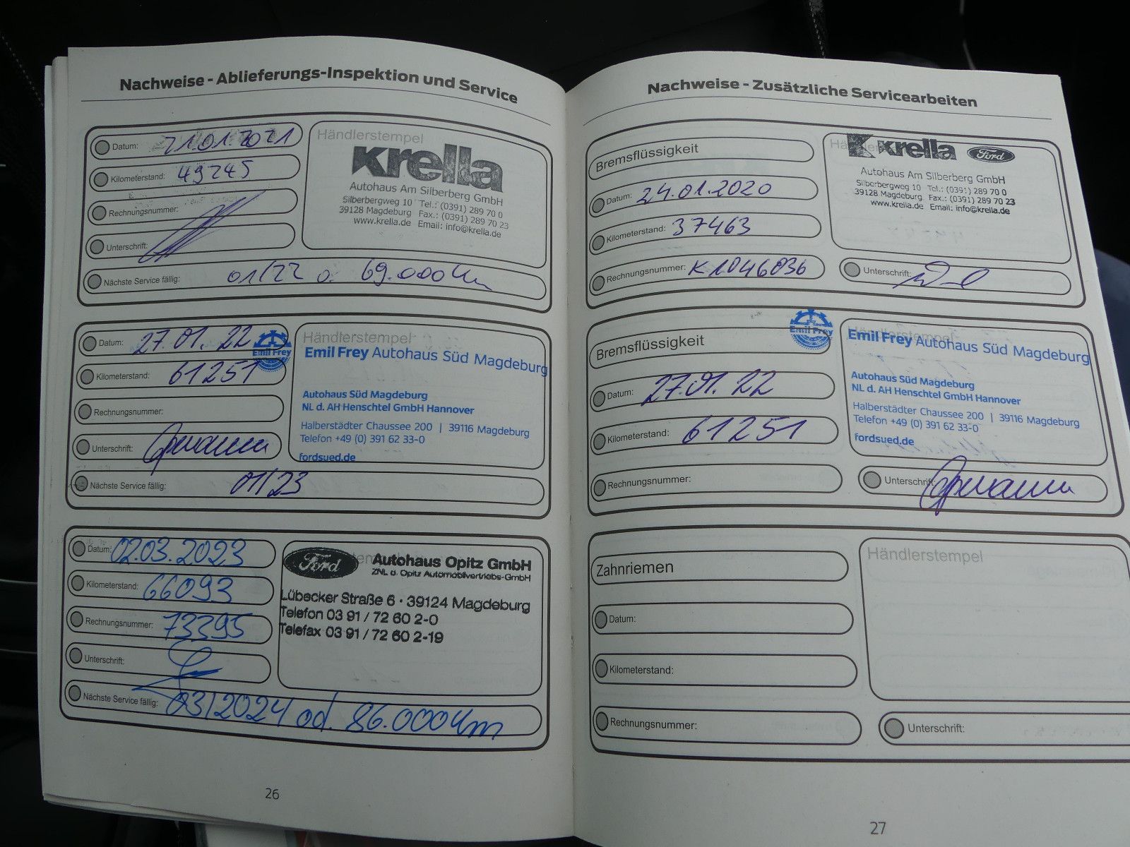 Fahrzeugabbildung Ford Focus Turnier Titanium"80TKM"