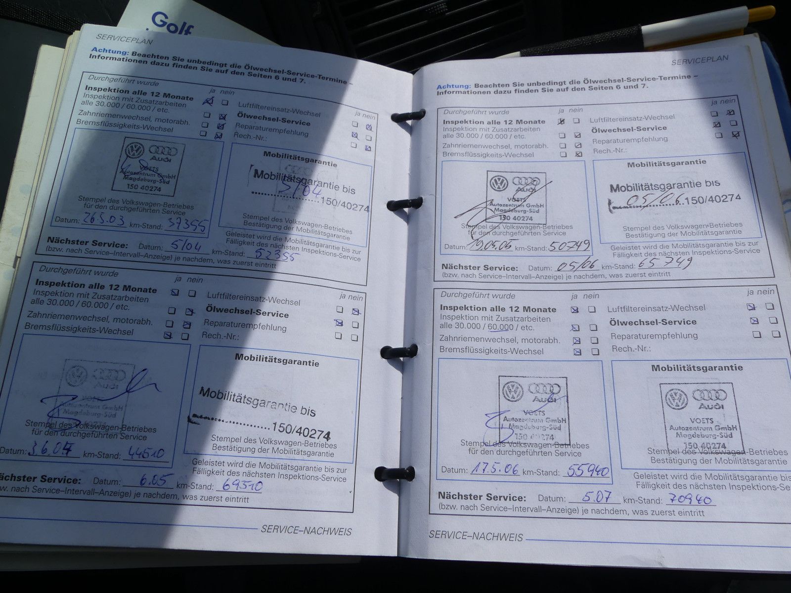 Fahrzeugabbildung Volkswagen Golf 1.6 Comfortline