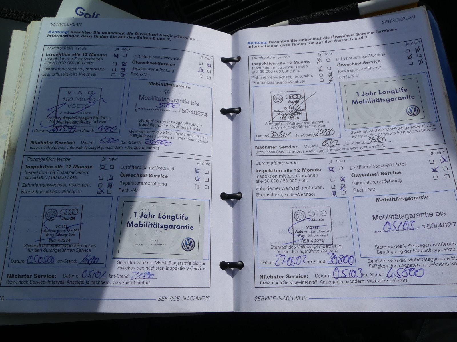 Fahrzeugabbildung Volkswagen Golf 1.6 Comfortline