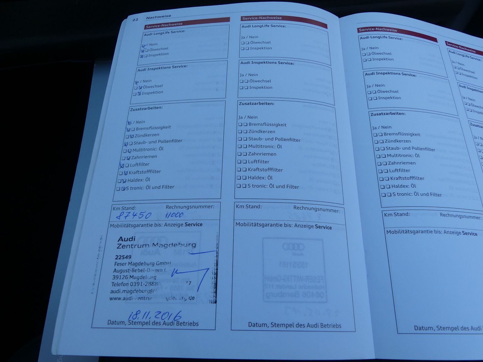Fahrzeugabbildung Audi A4 Avant Ambiente
