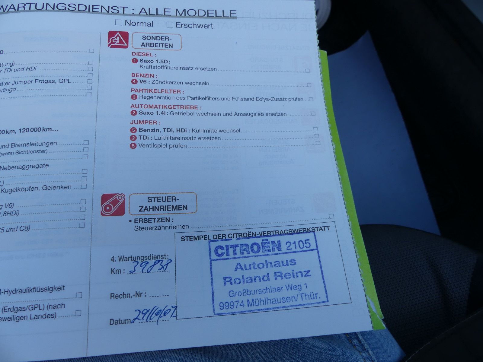 Fahrzeugabbildung Citroën Xsara