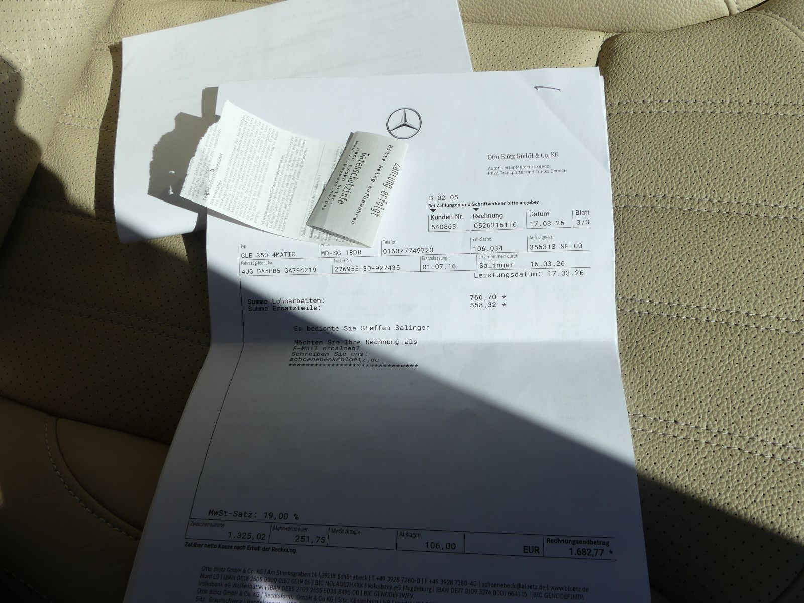 Fahrzeugabbildung Mercedes-Benz GLE 350 -"107TKM"ALLRAD", 4 Matic