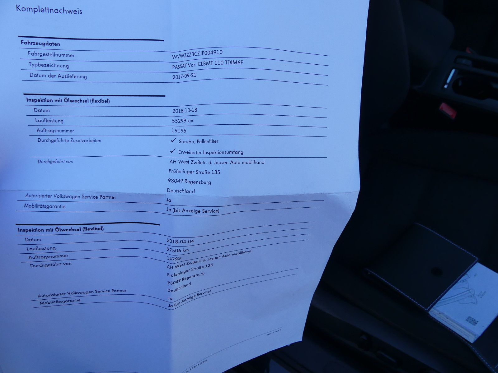 Fahrzeugabbildung Volkswagen Passat Variant Comfortline BMT/Start-Stopp