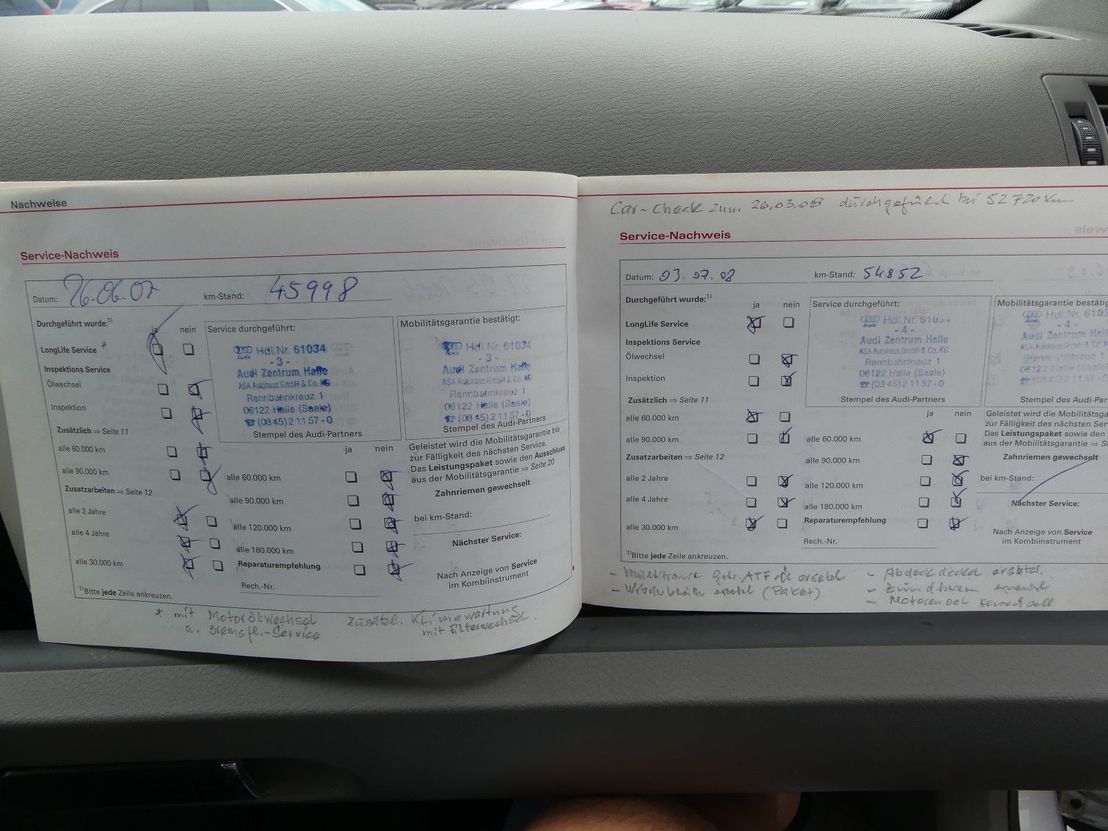 Fahrzeugabbildung Audi A4 2.0 multitronic