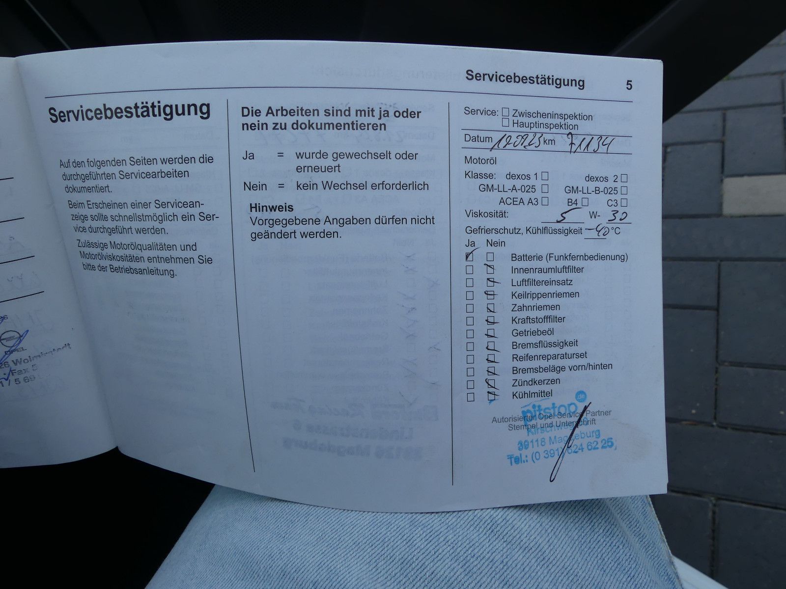 Fahrzeugabbildung Opel Adam Jam "89TKM"